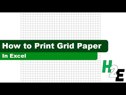 How to Print Graph / Grid Paper in Excel