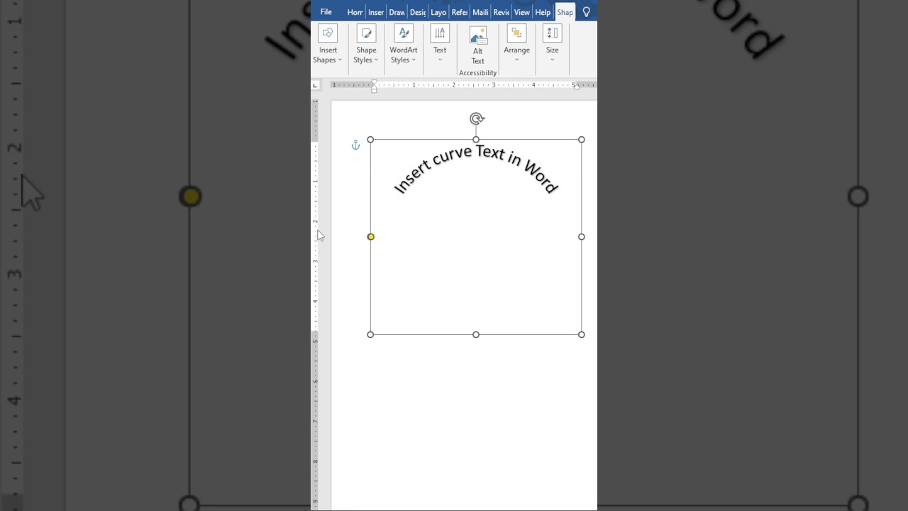 Insert Curved Text in Word ✍️