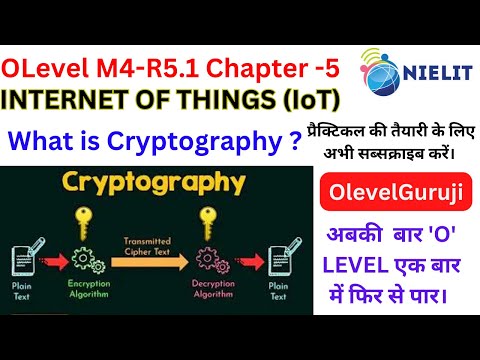 OLevel M4 R5.1 | What is Cryptography ? | Symmetric vs Asymmetric key | Public VS Private key