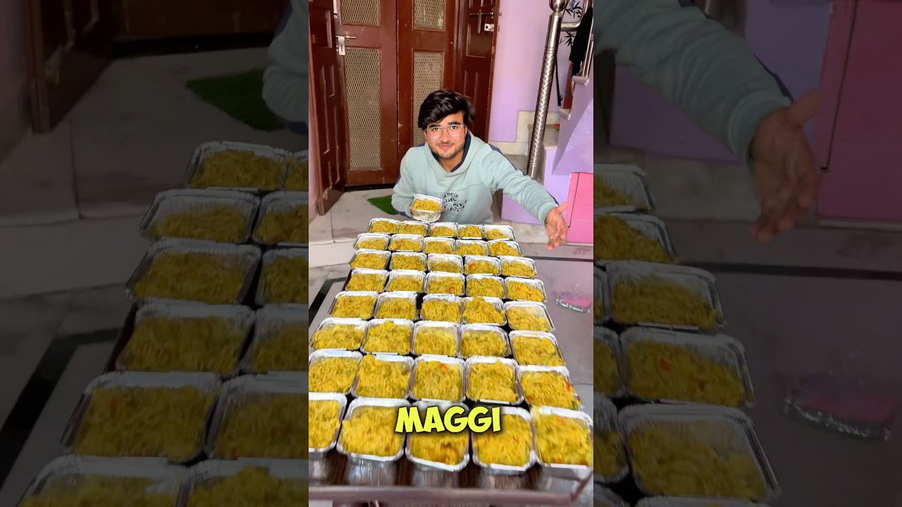 Made 100 Packets of Maggi 🍜