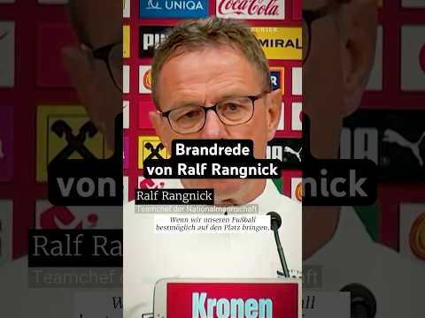 Brandrede von ÖFB-Teamchef Ralf Rangnick. #öfb #fußball