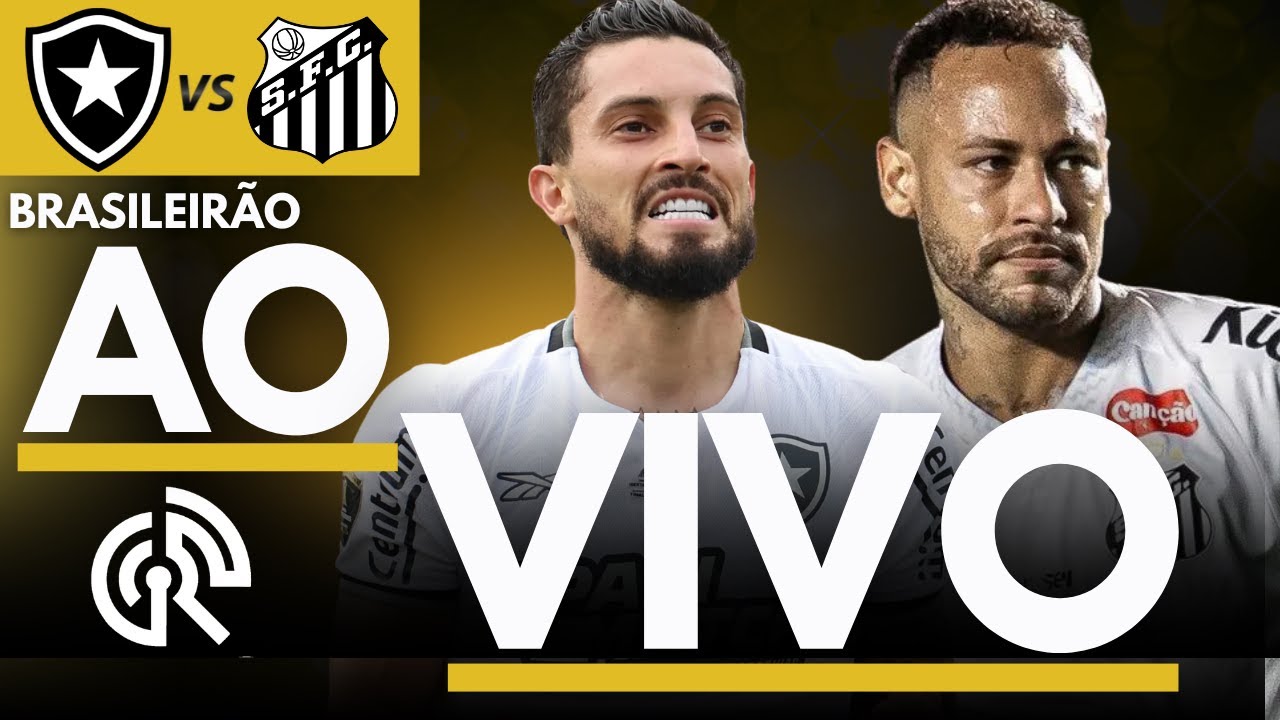 Botafogo x Santos AO VIVO | Brasileirão 2025 Série A ⚽