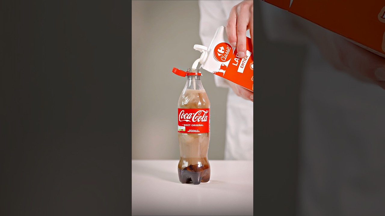 L'étonnante ASTUCE du Coca TRANSPARENT ! 🥸 #science #expérience