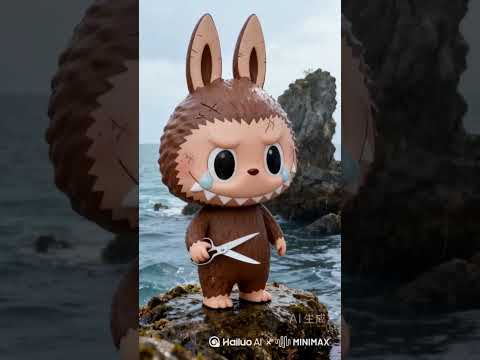 Poor Labubu just wanted to Save the Turtle #kindness #hearttouching #heartwarming #story #shorts