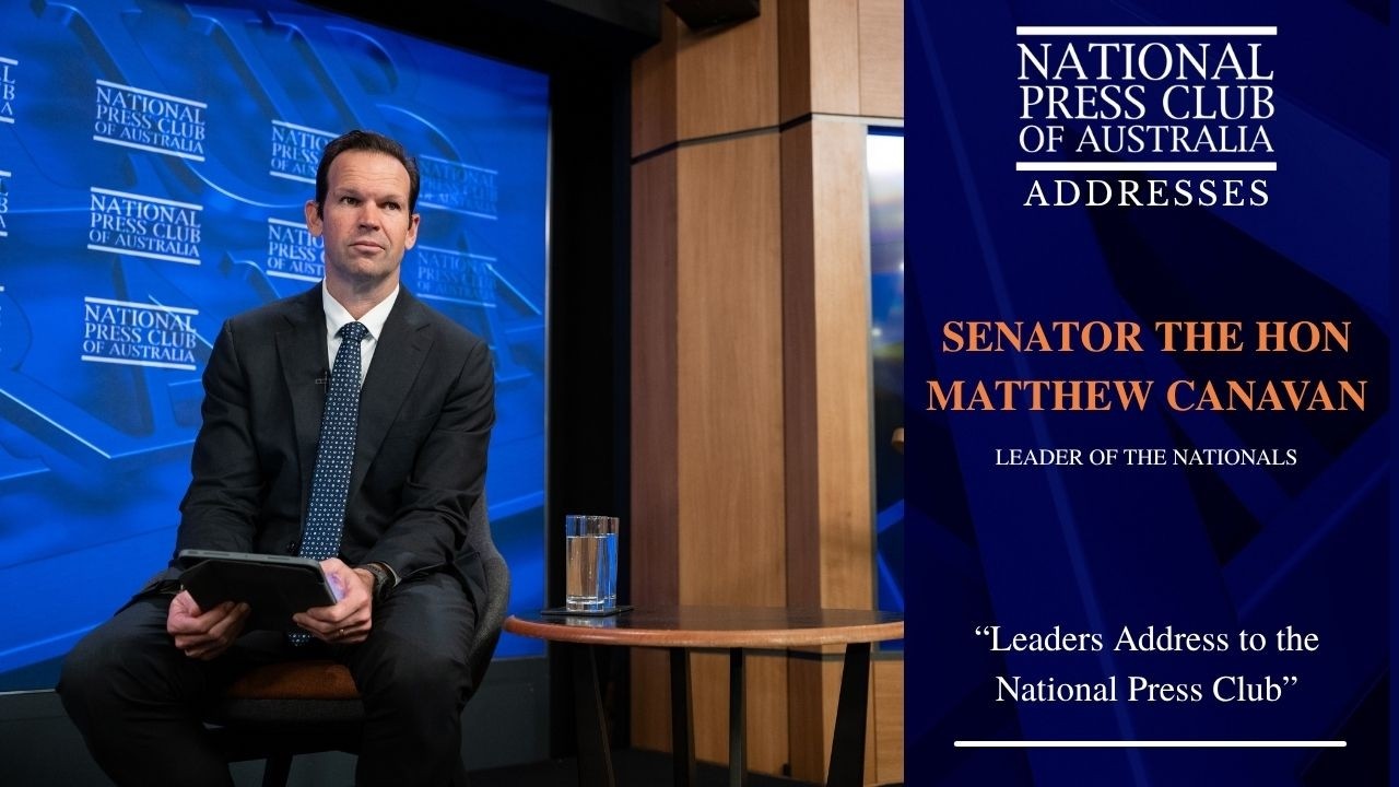 Senator Canavan Speaks at National Press Club 🇦🇺
