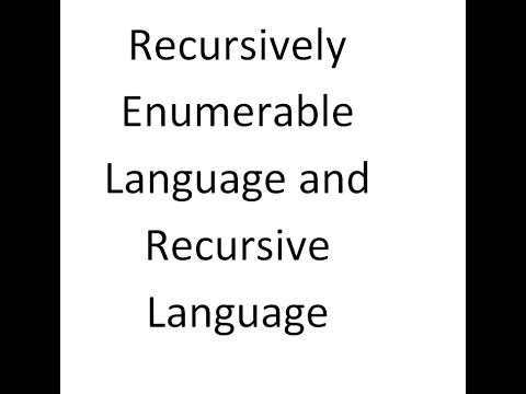 Recursively Enumerable vs Recursive Languages
