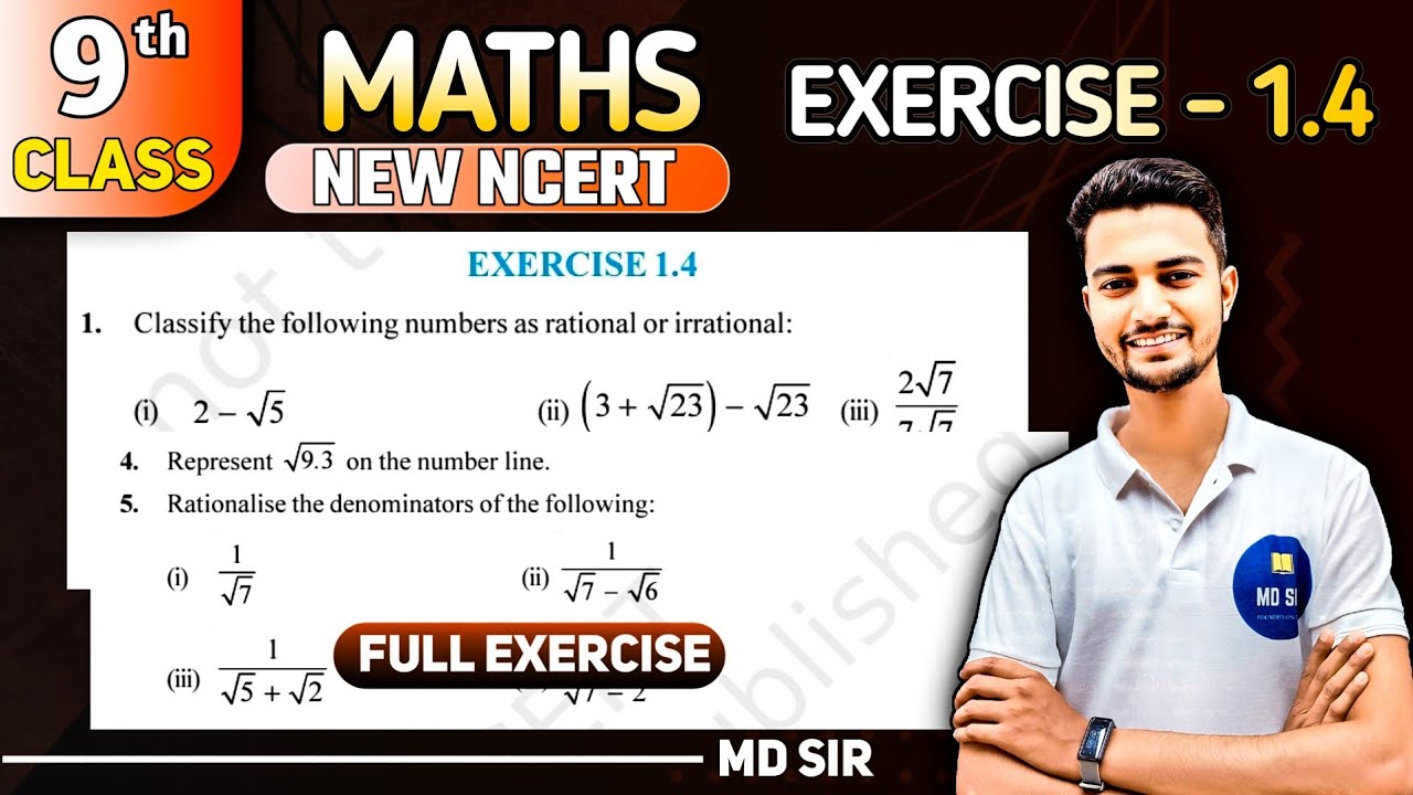 Class 9 Maths Chapter 1: Number System Exercises (Q1-Q5) 📚