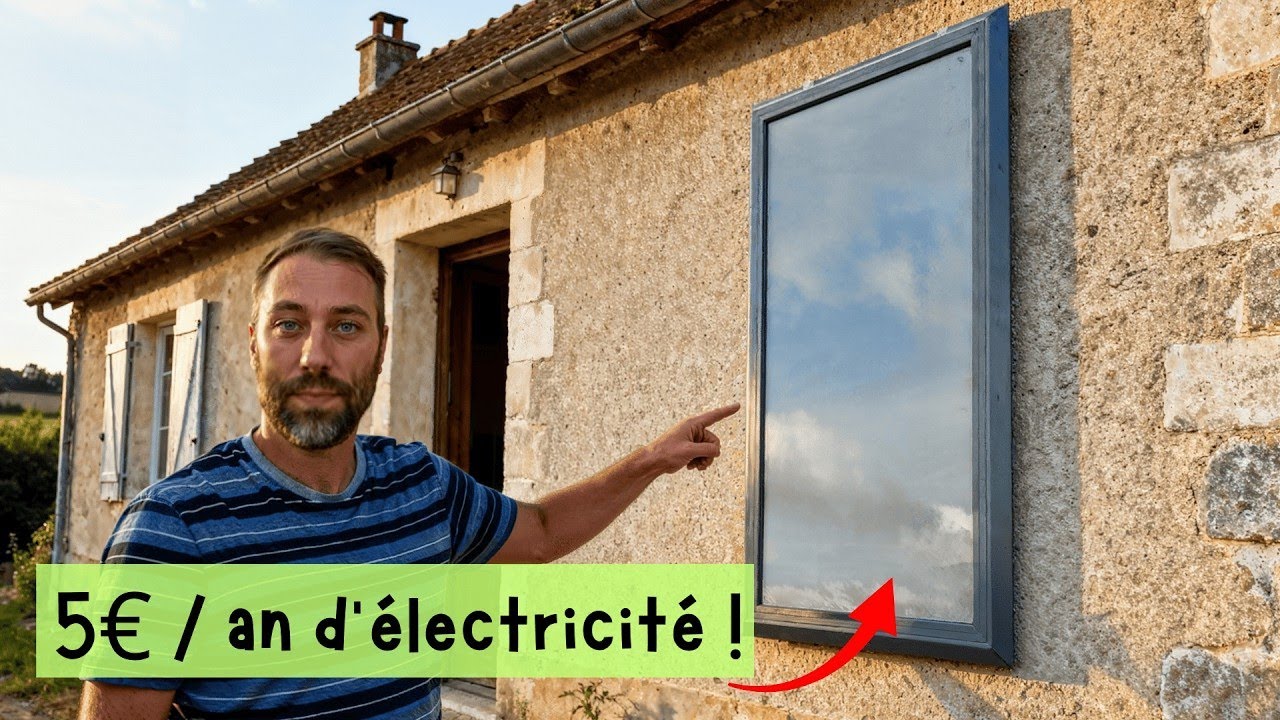 Ce panneau chauffe ma maison et renouvelle l'air pour 5€ par an. VRAIMENT !