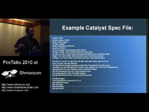 Shmoocon 2010 Firetalks: Pentoo