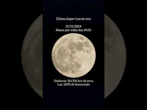 Última Super Lua do ano #superlua #lua