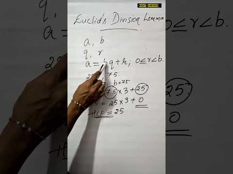 Euclid's division lemma..to find hcf of two positive integers.... class X topic