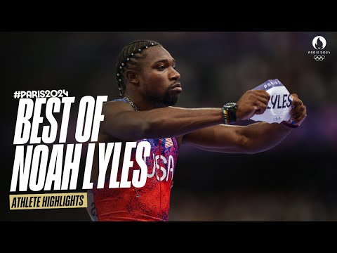 Highlights of Noah Lyles at the Paris 2024 Olympics