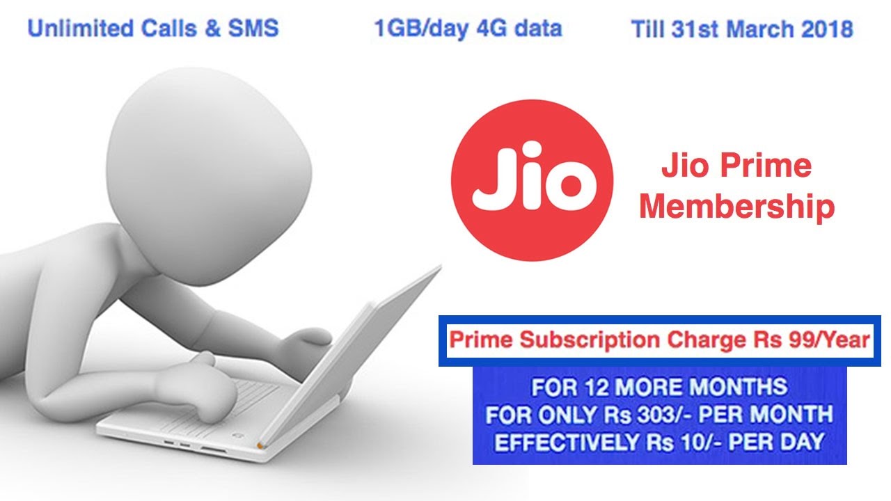 Jio Prime Membership: Unlimited Data till March 2018 for ₹99