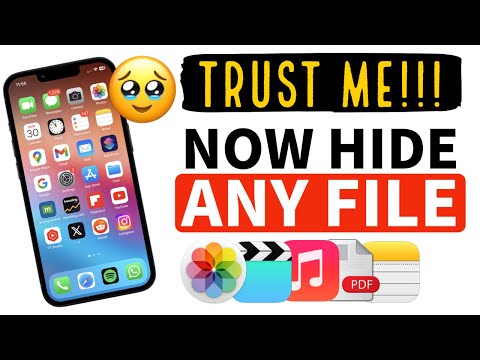 You Can Hide ANY FILE on iPhone : Photo, Videos, PDF, Documents etc