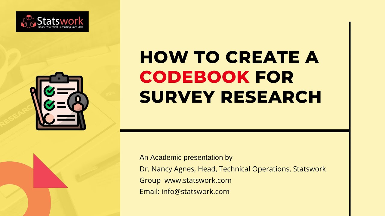 Create an Effective Codebook for Survey Research 📊