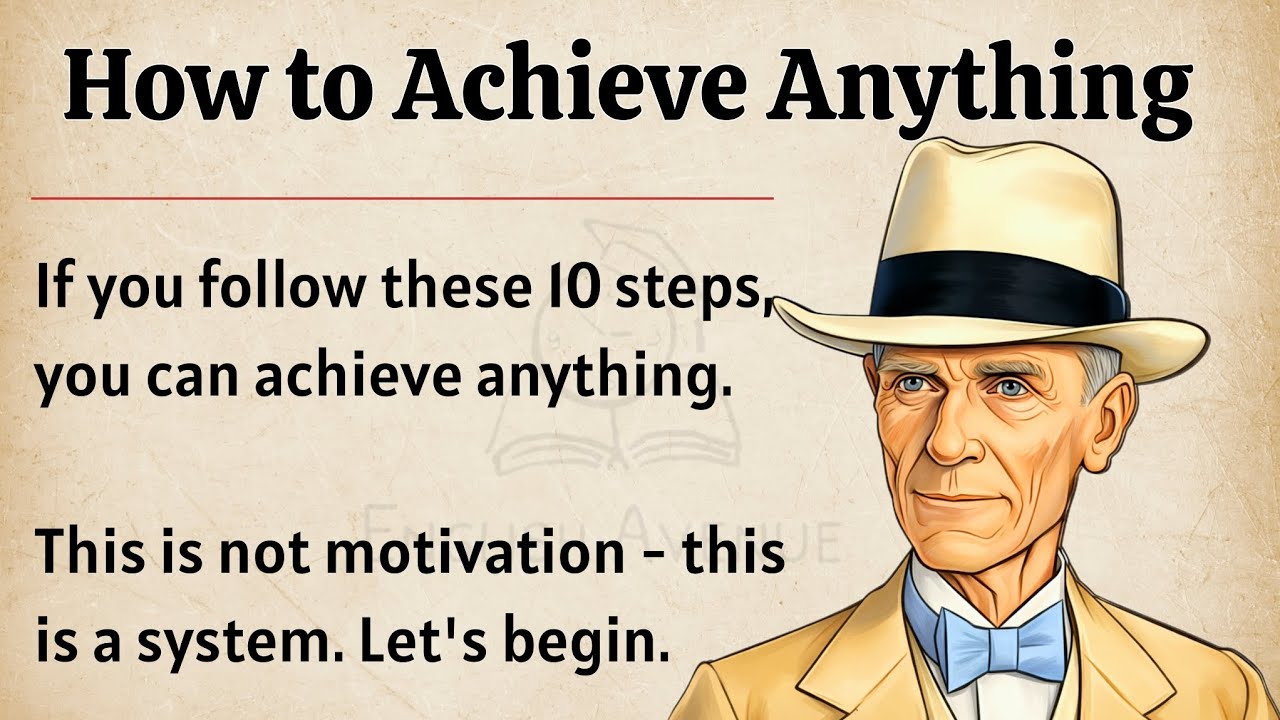 How to Achieve Anything || Learn English Through Motivation π₯ || Graded Reader || Improve English β
οΈ