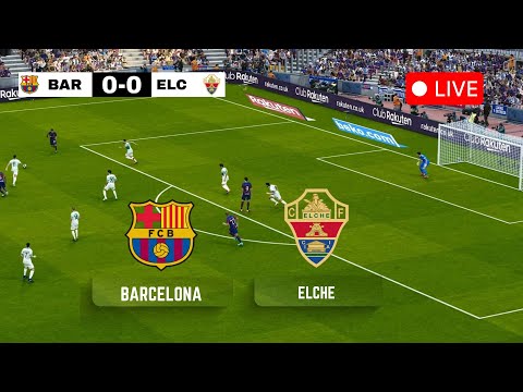 🔴 LIVE: Barcelona vs Elche CF | La Liga 2025/26 | eFootball PES 2021 Full Match