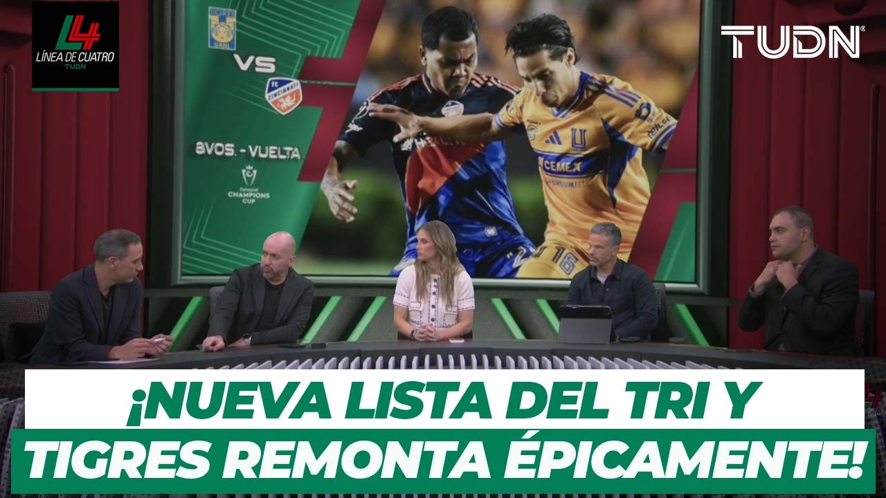 Tigres remonta y avanza en la lista del TRI ⚽