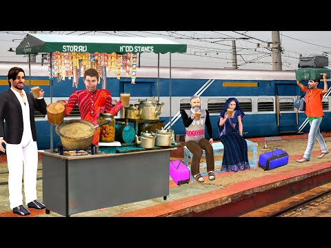 Railway Station Mein Lalchi Tea Stall Train Chai Wala Hindi Kahani Hindi Moral Stories Comedy Video