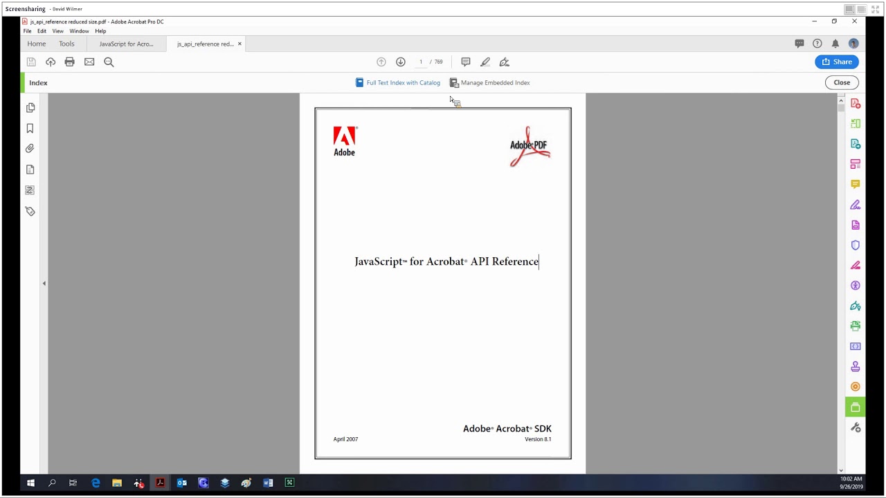 Adobe Acrobat Pro DC: Index Tool Tutorial 📂