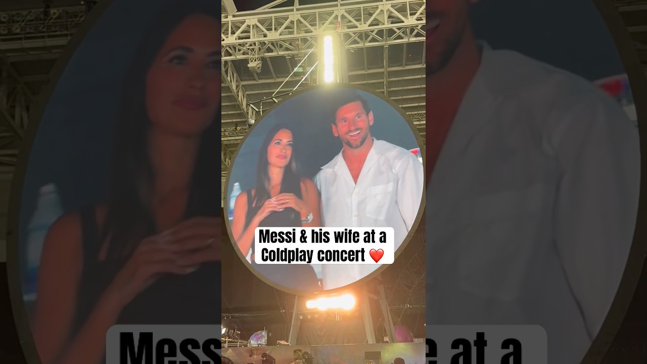 Messi and Wife Share a Sweet Moment on Coldplay’s Kiss Cam in Miami 🎶