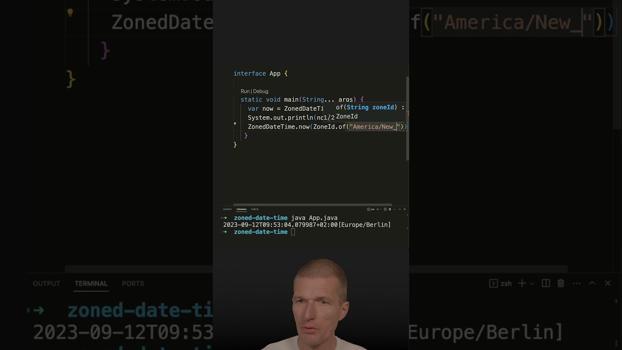 How To Build a World Clock with ZonedDateTime #java #shorts #coding #airhacks