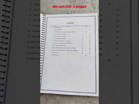 #political science honor's, 6th sem (DSE-4) , project paper front page & CONTENT