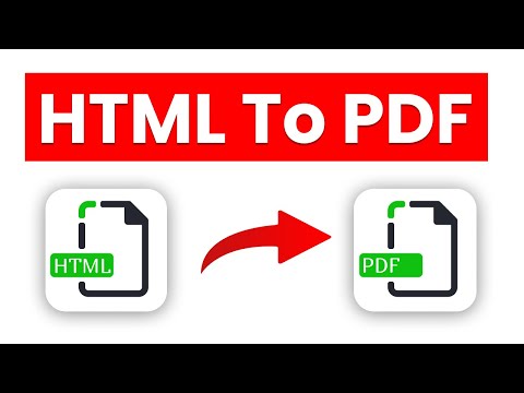 HTML to PDF – Free Online Converter for Webpages and HTML Files