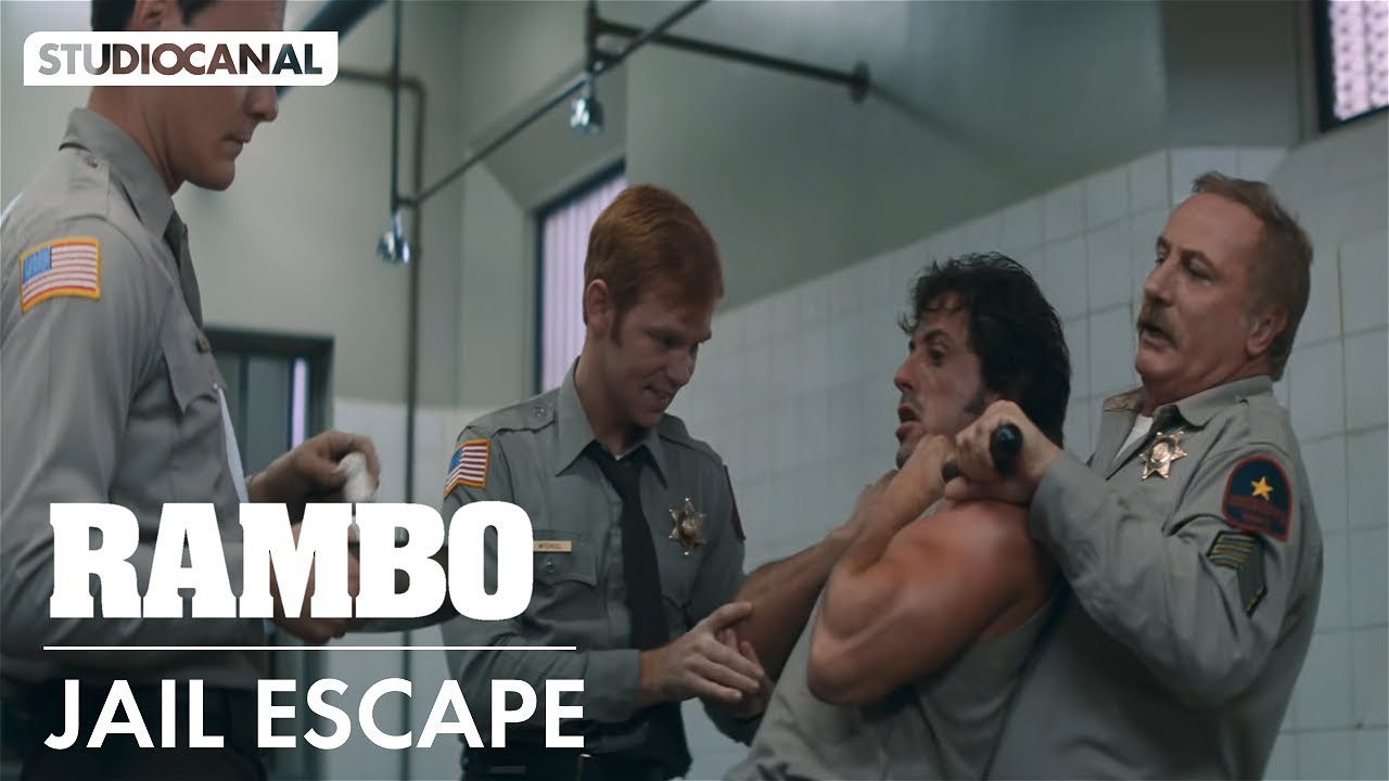 Rambo: First Blood Jail Escape Scene in 4K 🎬
