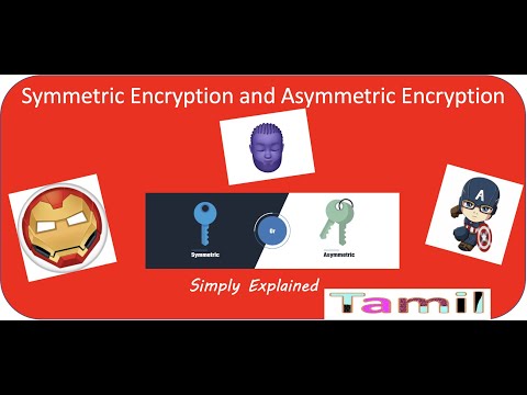 Simple Explanation on Symmetric and Asymmetric Encryption in ---TAMIL---