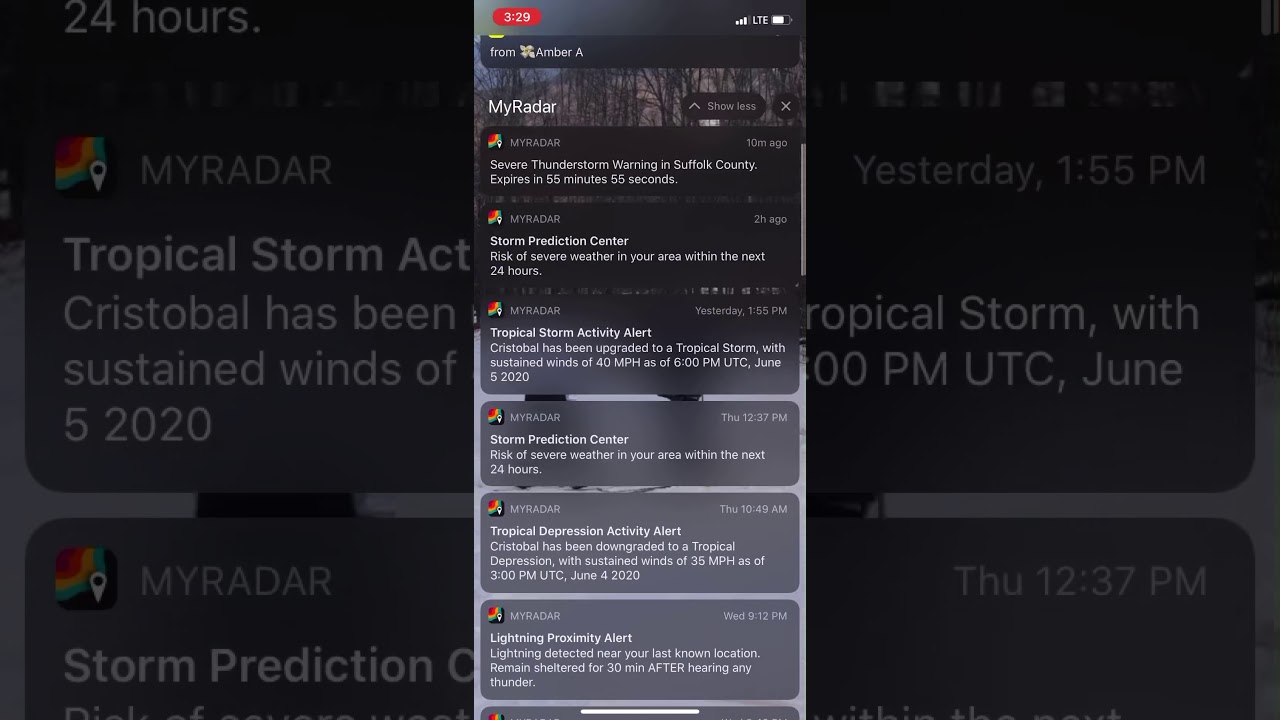 Severe Thunderstorm Warning Issued for MY COUNTY via iPhone (EAS #28)