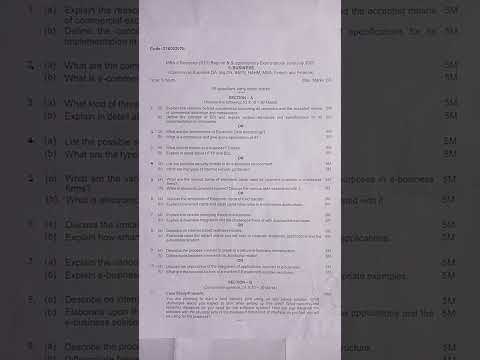 JNTUA mba R21 E-Business  QuestionPaper|R21MBA1-2 sem IMPJunjuly2025paper#education#viral#viralshort