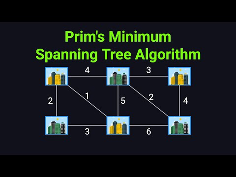 Prim's Algorithm Visually Explained (Minimum Spanning Tree)