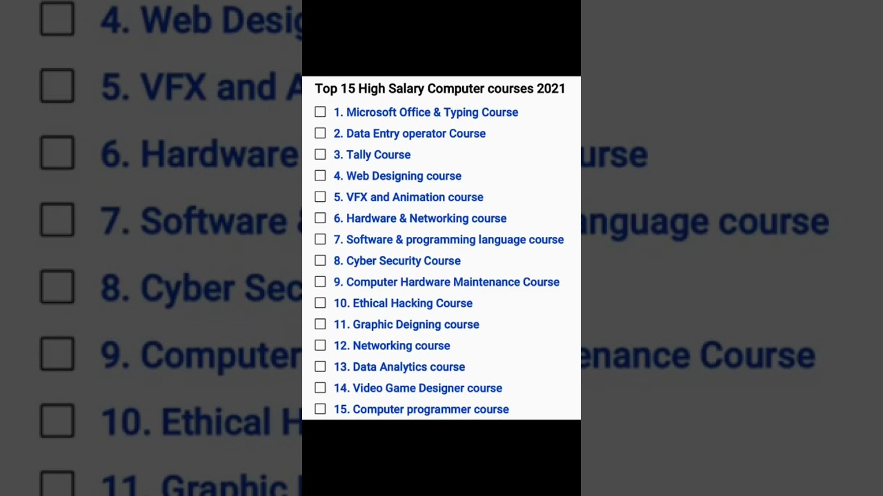 Top 15 High-Paying Computer Courses in 2021 ๐ป
