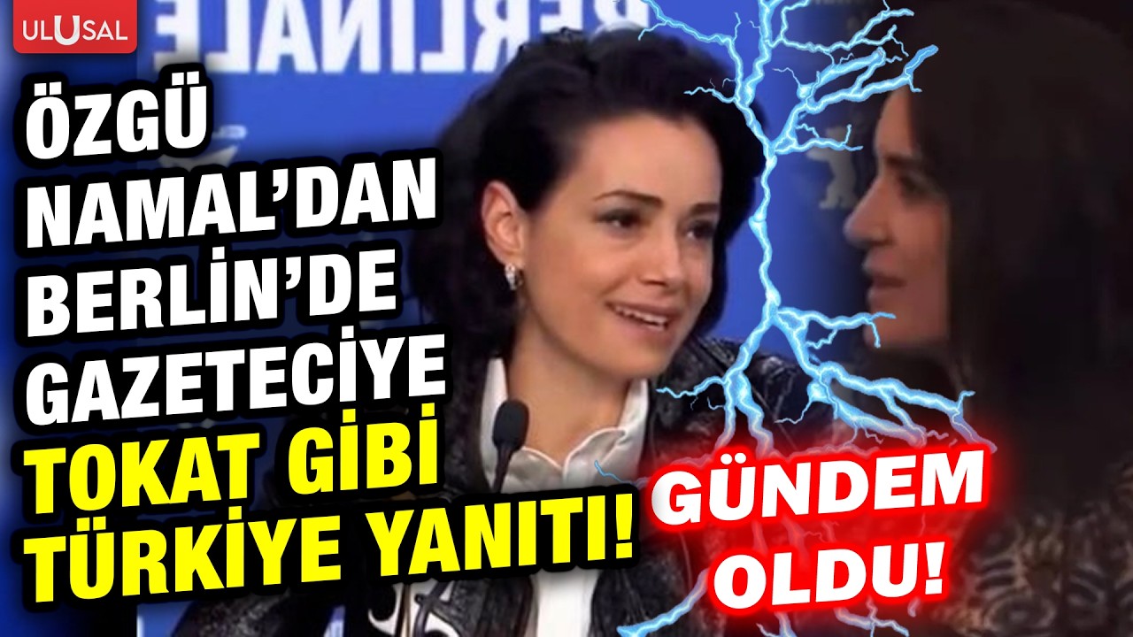 Özgü Namal Berlin Film Festivali'nde muhabirin Türkiye sorusuna öyle bir yanıt verdi ki...