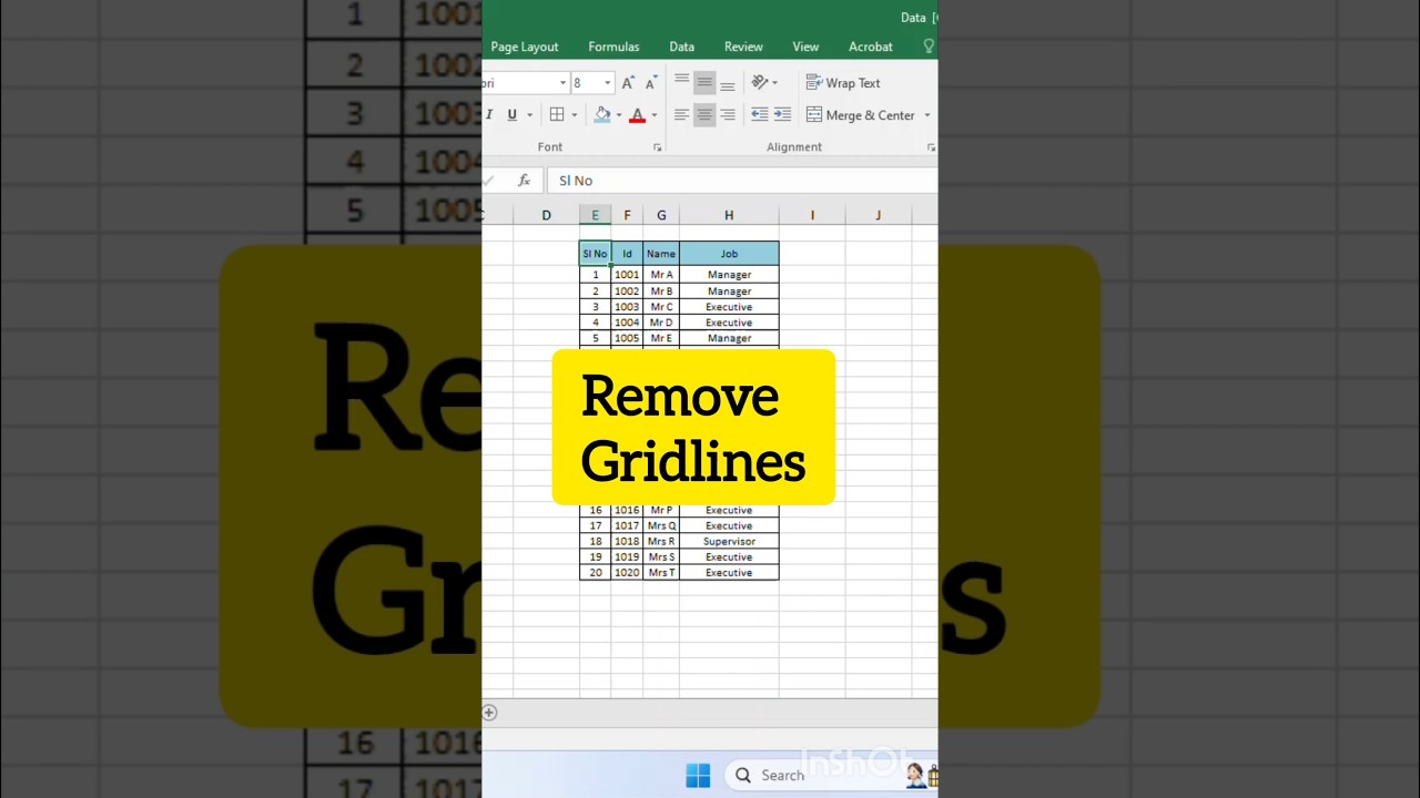 Remove Gridlines in Excel Easily ✨