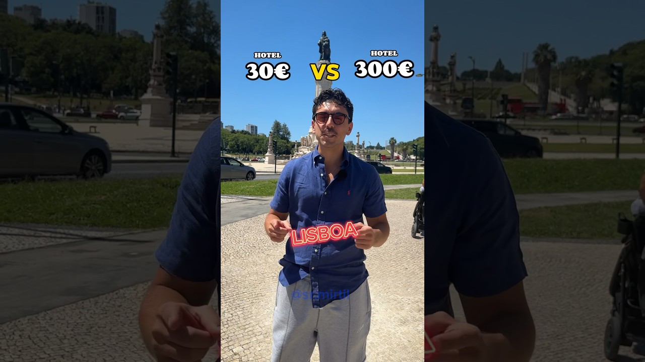 Hotel €30 vs €300 em Lisboa 🏨