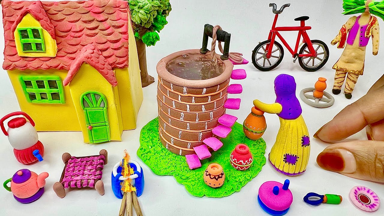 DIY Polymer Clay Miniatures: House, Kitchen & More 🏡