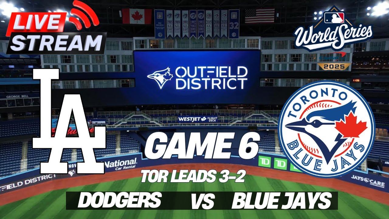 ⚾ Live MLB Game 6: Dodgers vs Blue Jays – 2025 World Series Showdown!