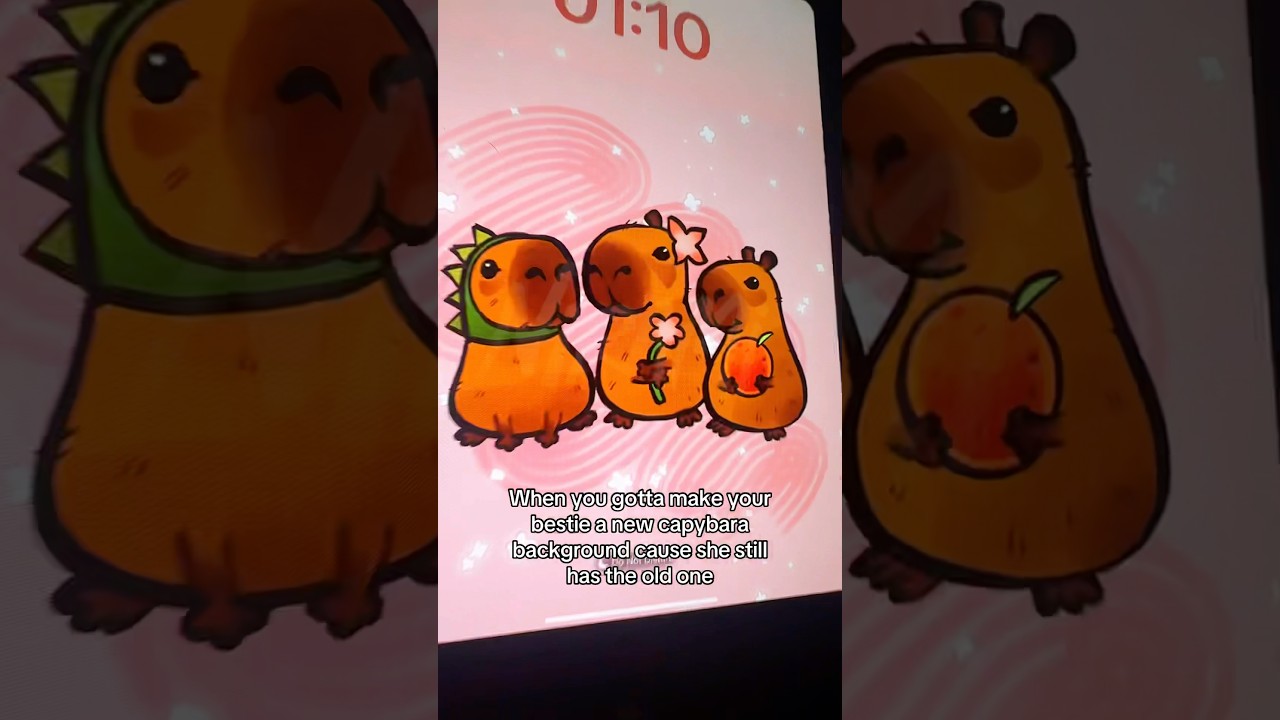 Create a Stunning Capybara Background for Your Bestie 🐾