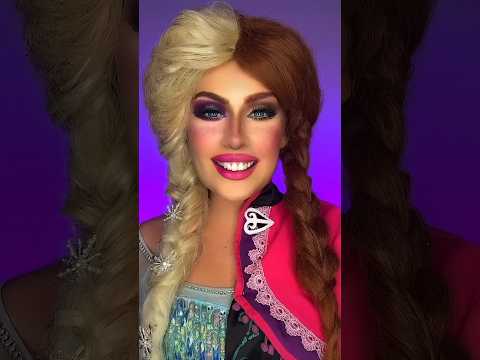 Elsa Vs Anna 💙💜 #halfandhalf #anna #elsa #frozen