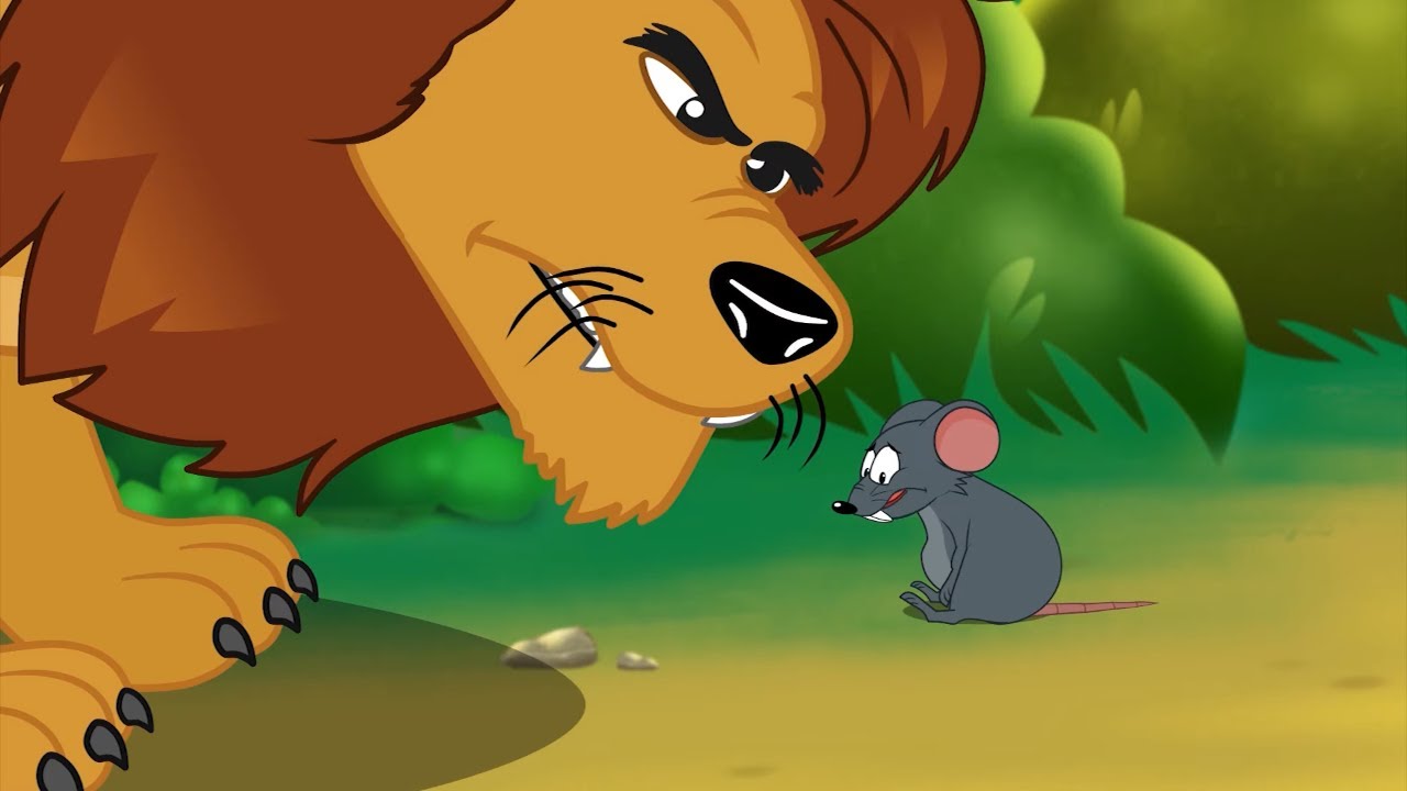 The Lion and the Mouse | Bedtime Story for Kids 🦁