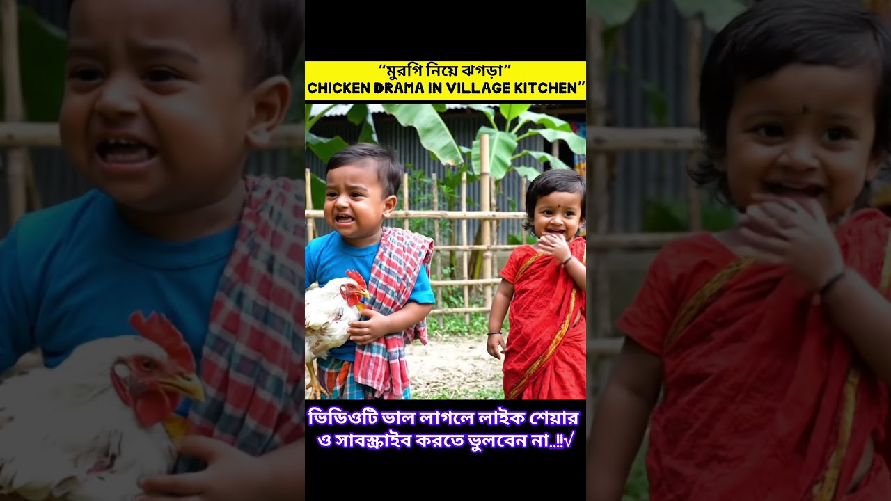 Village Chicken Drama: Hilarious Kitchen Fight! 🐔😂