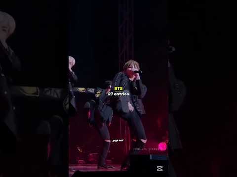 All BTS entries on billboard chart #bts #shorts