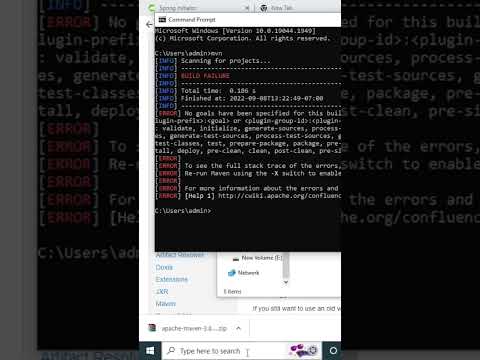 MVN Command in Windows 10
