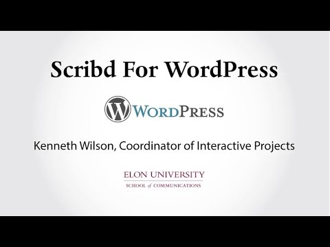 WordPress e-Portfolio with Scribd Integration 🎥