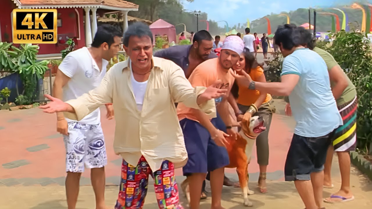 Golmaal 3: Mithun, Arshad Warsi & Ajay Devgn Comedy Scene