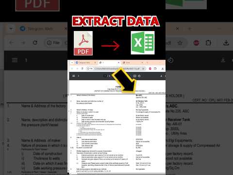 Extract Data From PDF to Excel | Excel AI | AI in Excel #pdftoexcel