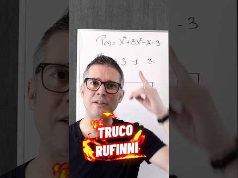 ✅ Truco en RUFFINI #matemáticas #ruffini #truco