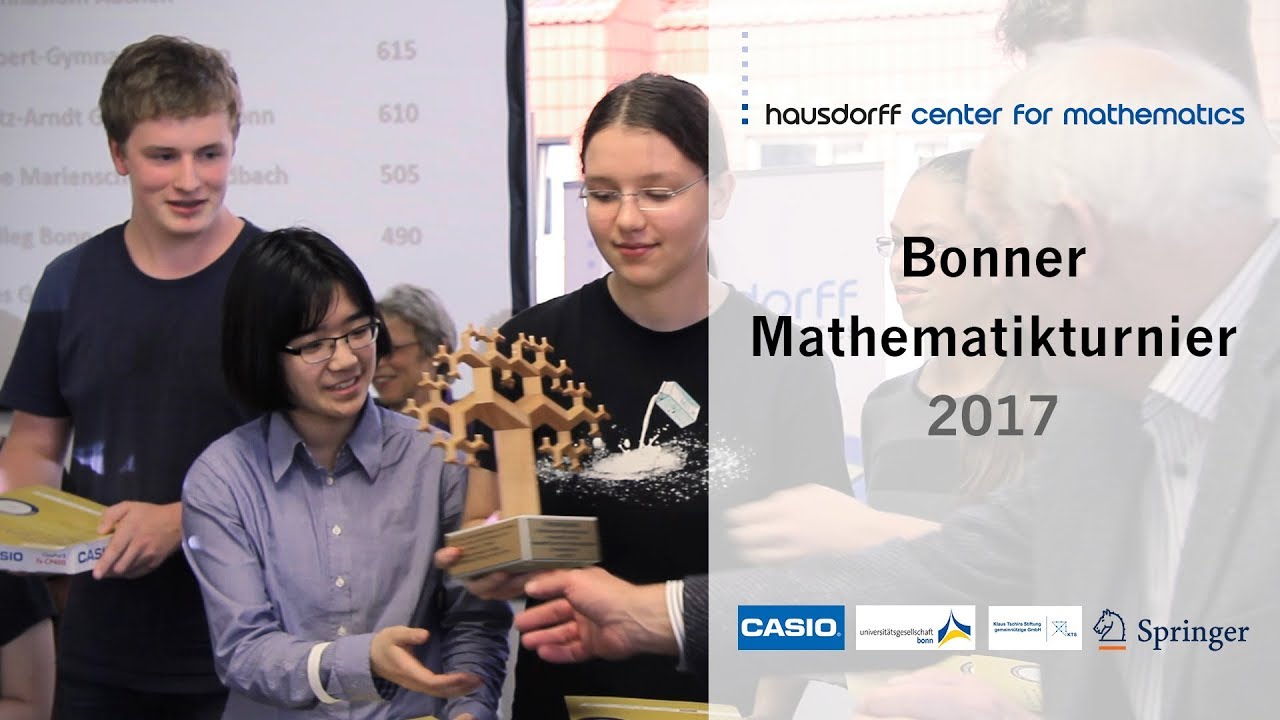 Bonner Mathematikturnier 2017 mit Kopfrechenweltmeister Dr. Gert Mittring 🧠